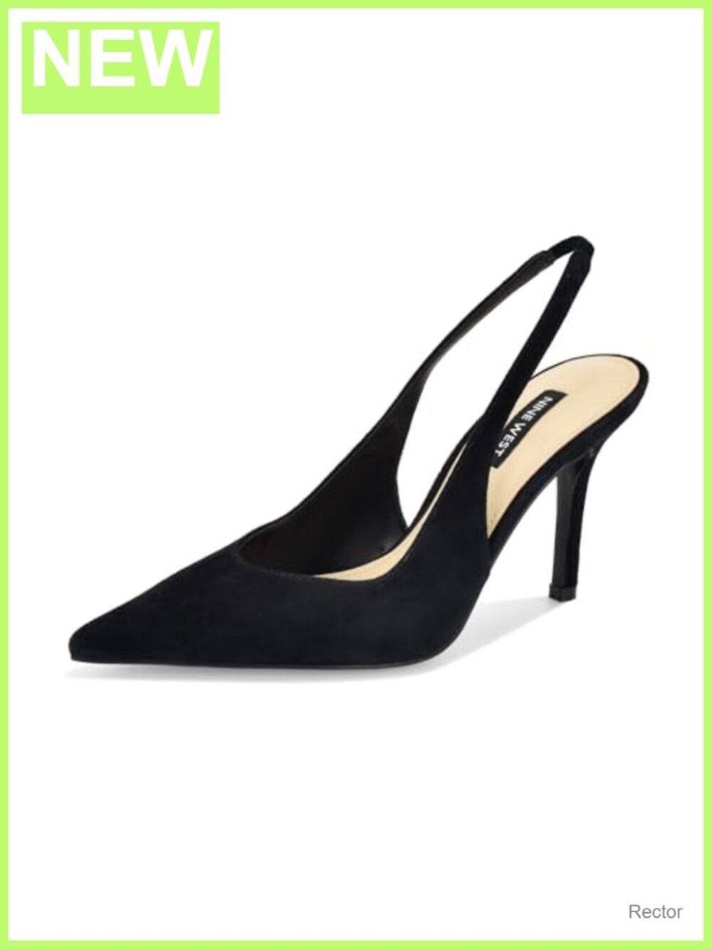 Suede Pointed Toe Stiletto Pump Slip-On 3.23" Heel